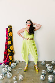 Poiret Jumpsuit in "Lime Slink"