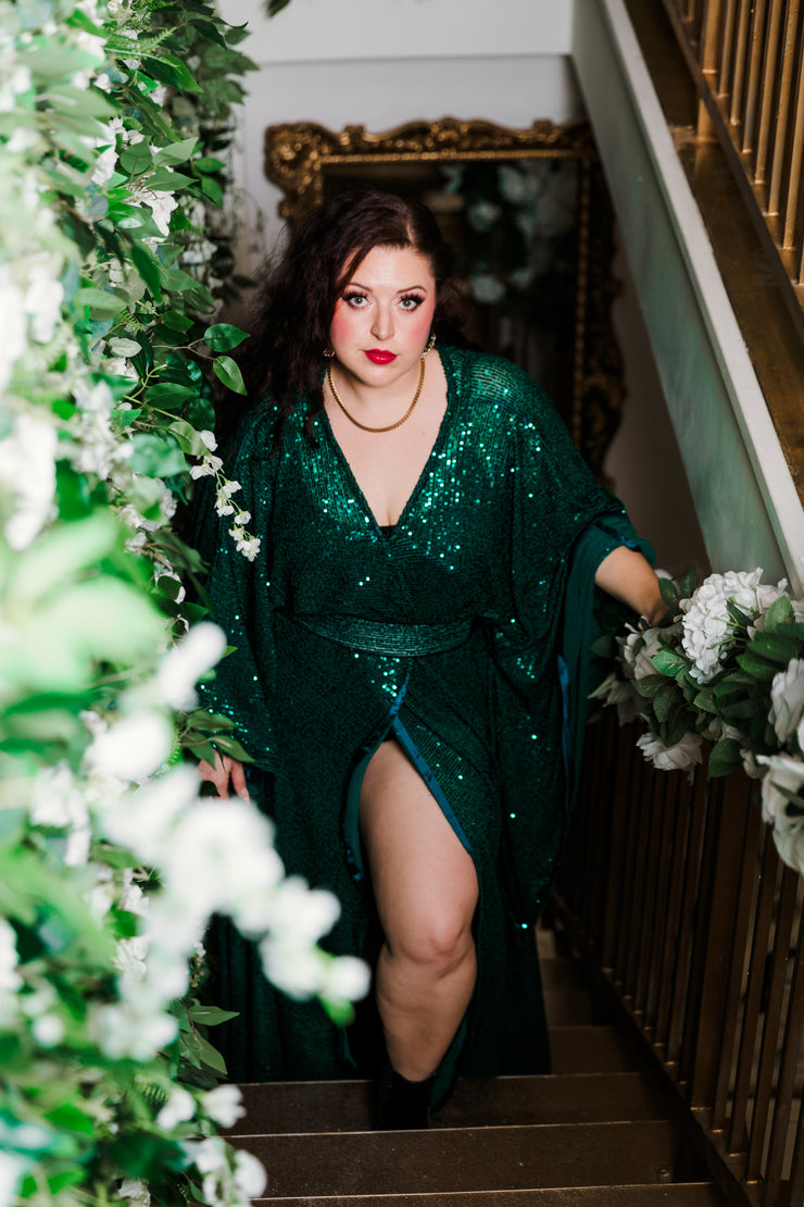 Bohémienne Kimono Robe “Emerald City” Runway Edition