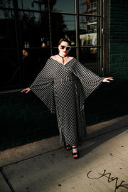 Bohémienne Kimono Robe “Houndstooth"