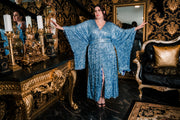 (Bohémienne Kimono Robe “Briana” Runway Edition (Blue)