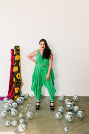 Poiret Jumpsuit in "Green Slink"