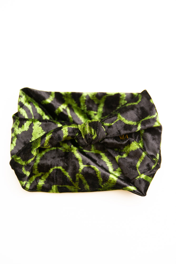 Headwrap “Green Rose”