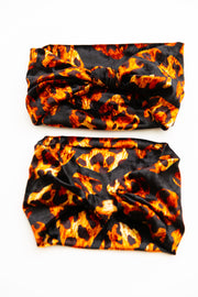 Headwrap “Leopard” (Dark)