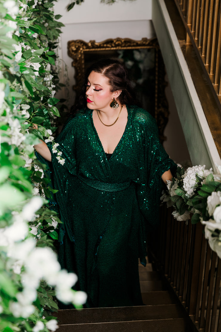 Bohémienne Kimono Robe “Emerald City” Runway Edition