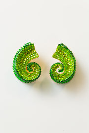 Custom Swarovski Crystal Mollusk Earrings