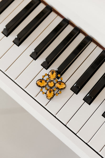 Citrine Brooch