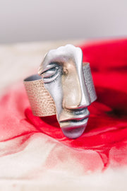 "Face It" Cuff (Silver)