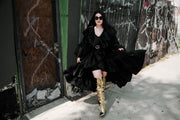 Manhattan Opera Coat in "Turandot" (Black)