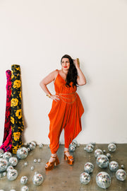 Poiret Jumpsuit in "Cognac Slink"