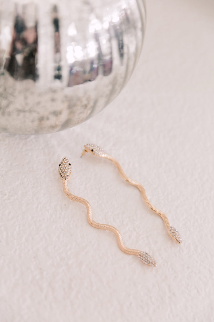 Snake Earrings (Gold)