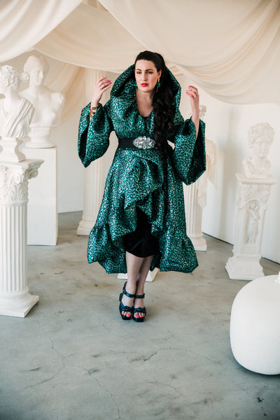 Manhattan Opera Coat in "Il Gattopardo" (Turquoise)