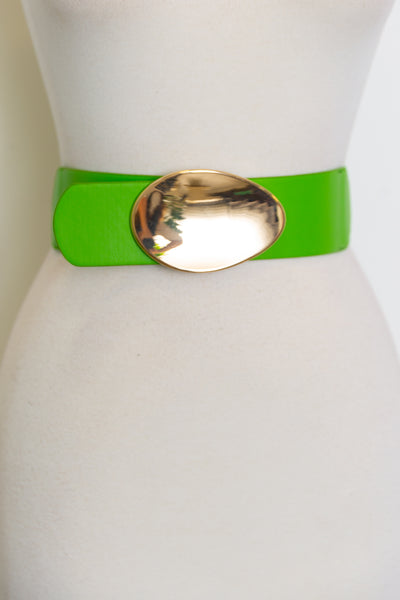 Oval Stretch Belt (Green)