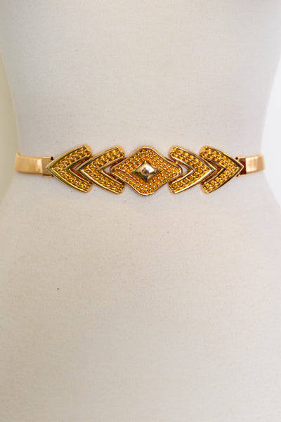 Arrow Stretch Belt (Gold)