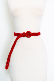 Braided Belt (Red)