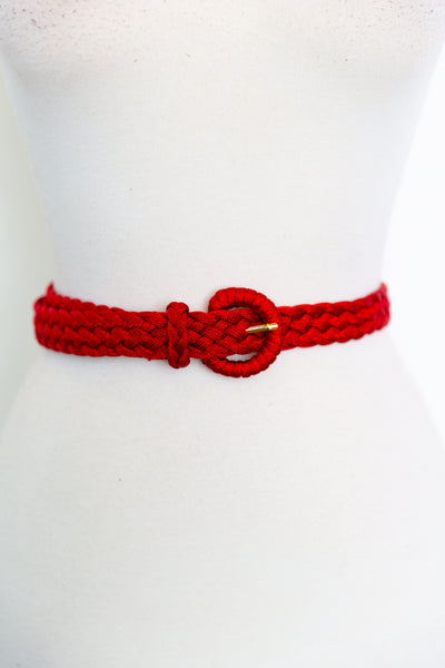 Braided Belt (Red)