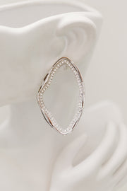 Oval Earrings (Silver)