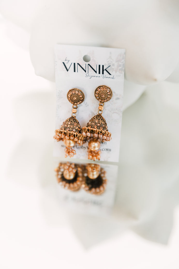 Jhumki Pearled Bell Earrings