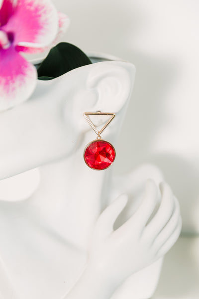 Ruby Prism Earrings