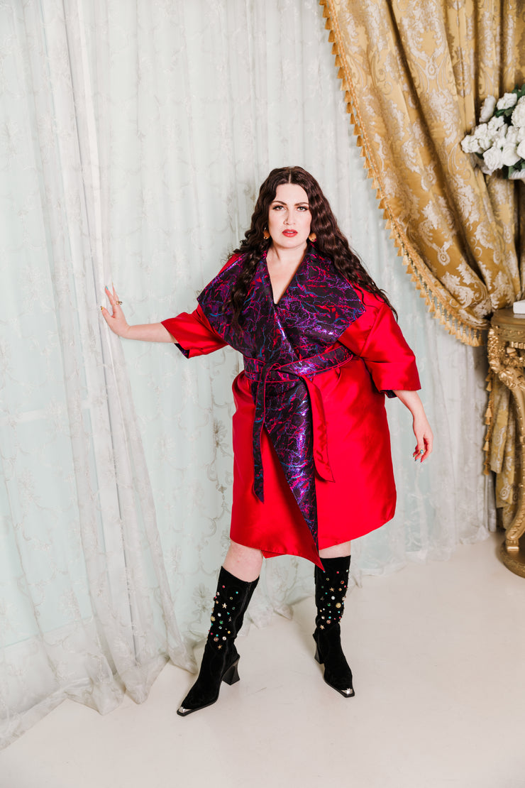 Reversible Opera Coat in "Brunette"