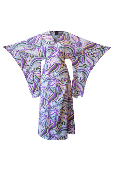 Bohémienne Kimono Robe “Jump In" (Purple)