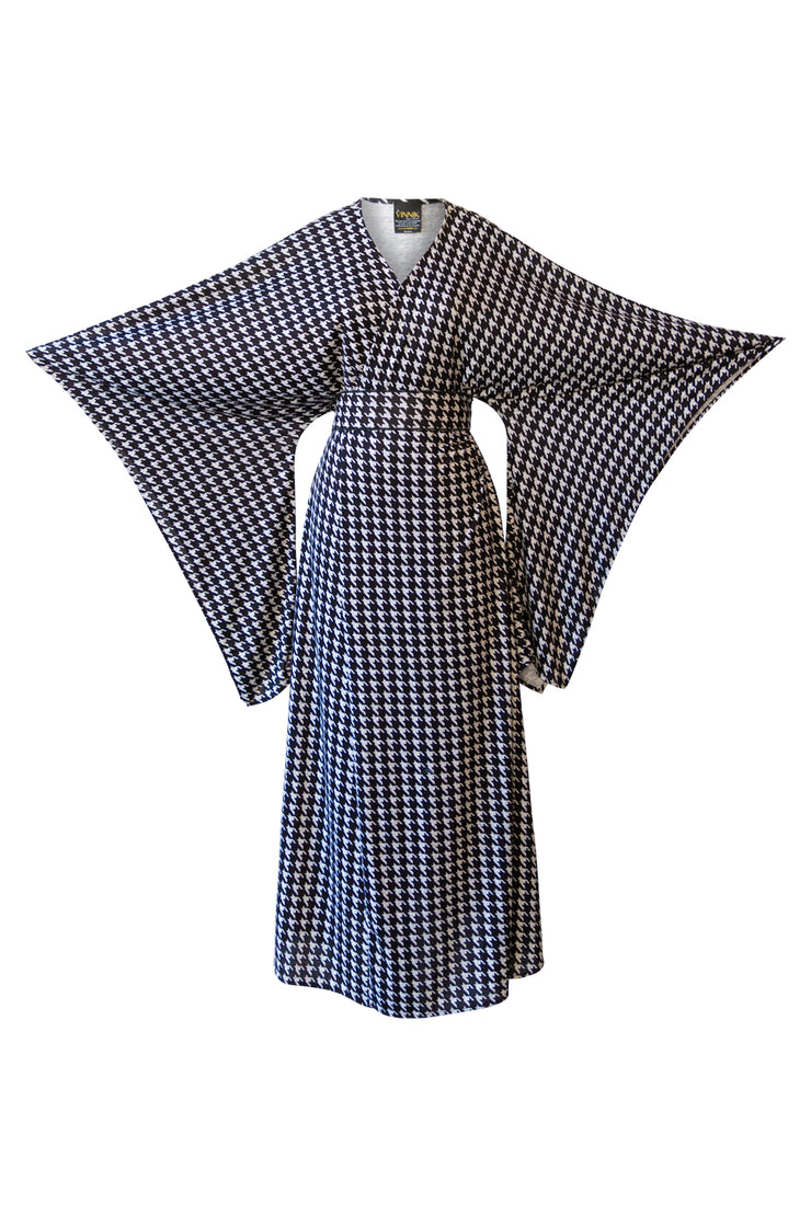 Bohémienne Kimono Robe “Houndstooth"