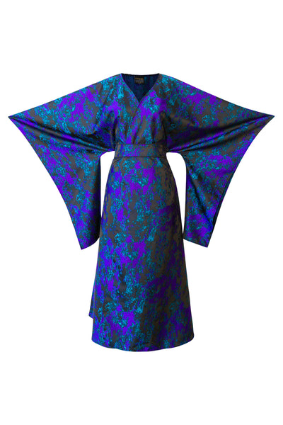 Bohémienne Kimono Robe “Maometto" (Blue and Purple)