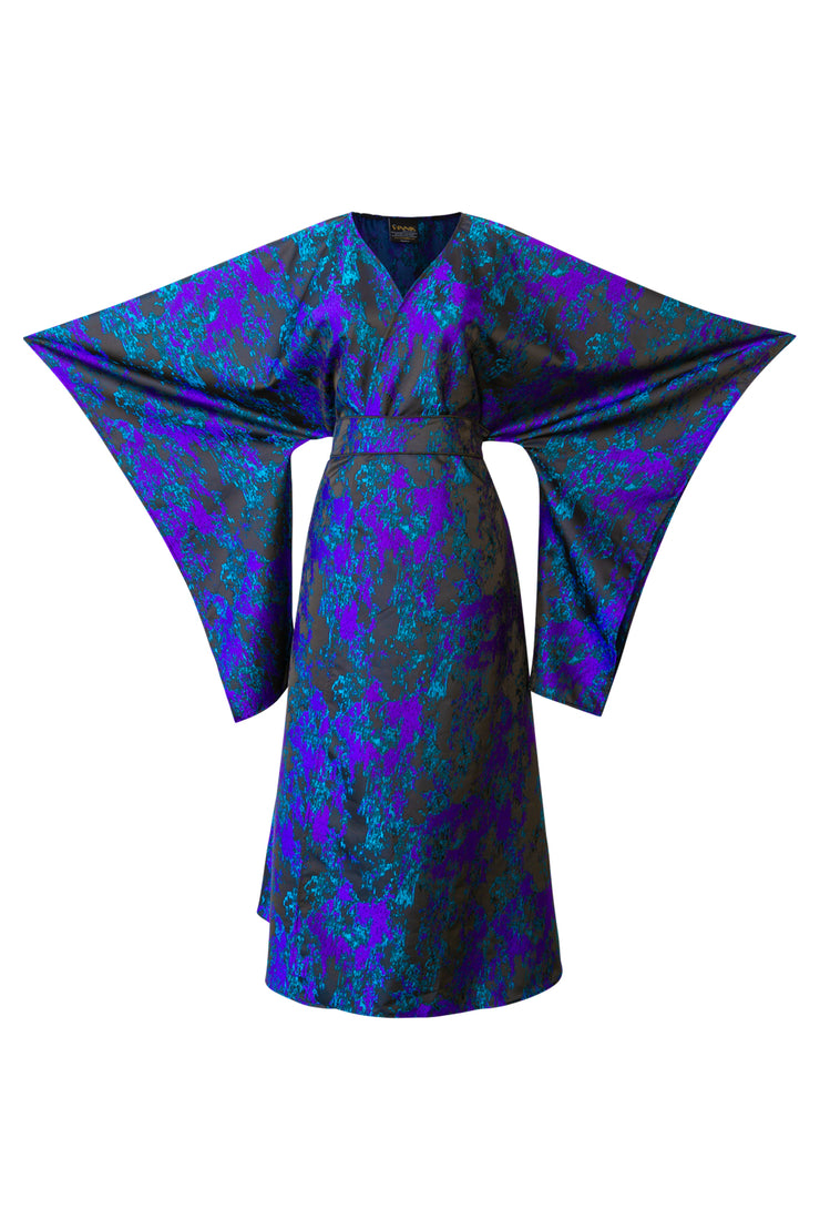 Bohémienne Kimono Robe “Maometto" (Blue and Purple)