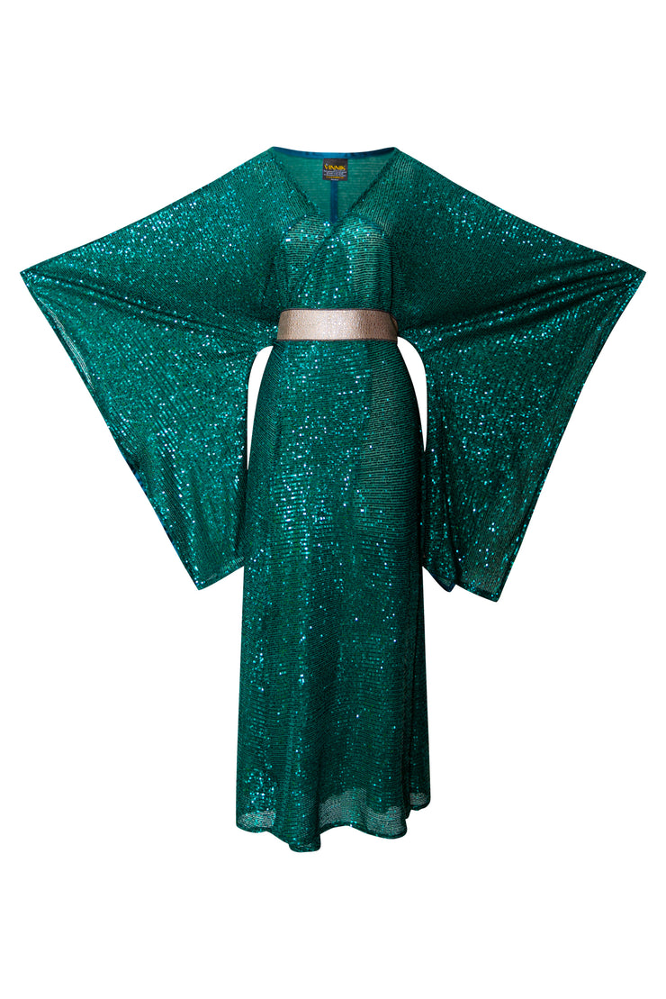 Bohémienne Kimono Robe “Emerald City” Runway Edition