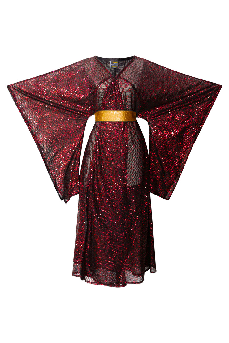 Bohémienne Robe “Ruby Radiance” Runway Edition