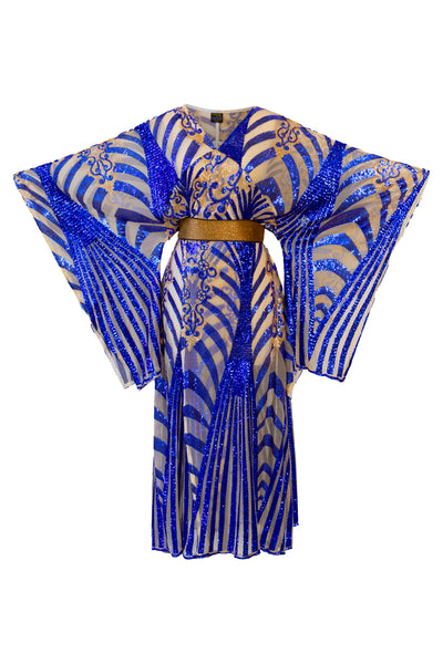 Bohémienne Kimono Robe “Aphrodite” (Blue) Runway Edition