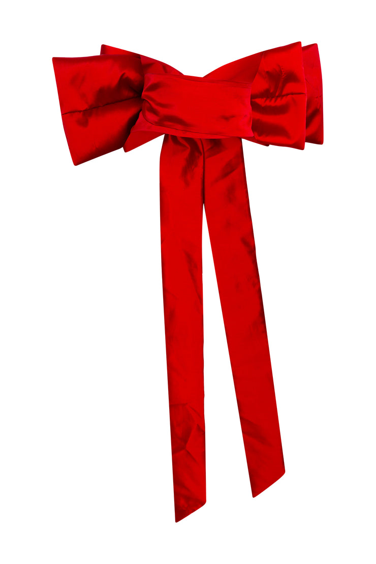 I'm The Gift Bow Belt in “Rendezvous Red"