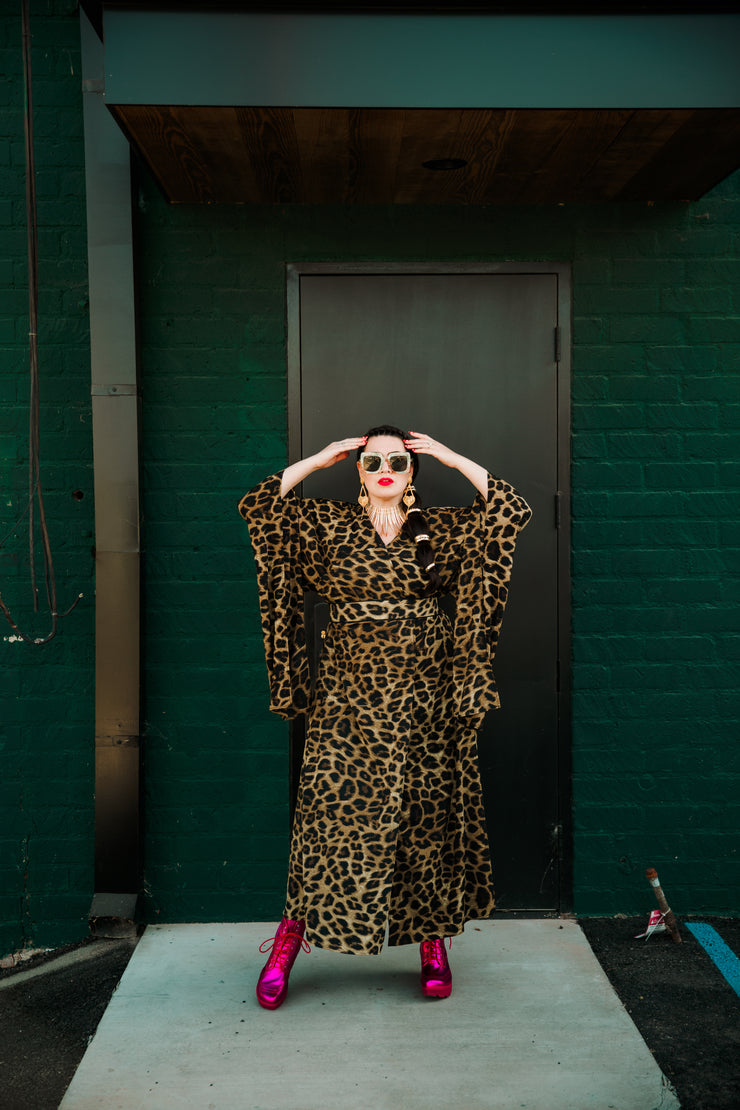 Bohémienne Kimono Robe “Leopard"