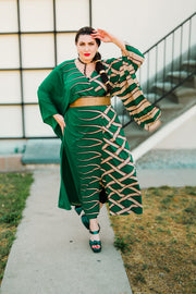 Bohémienne Kimono Robe “Blade" (Green)