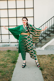 Bohémienne Kimono Robe “Blade" (Green)