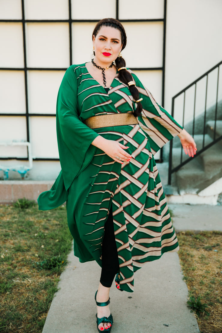 Bohémienne Kimono Robe “Blade" (Green)