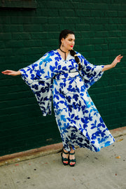 Bohémienne Kimono Robe “Seasons Change" (Blue)