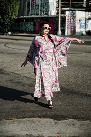 Bohémienne Kimono Robe “Jump In" (Purple)