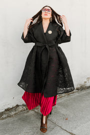 Lace Opera Coat (Black)