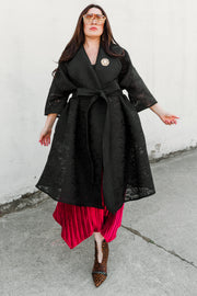 Lace Opera Coat (Black)