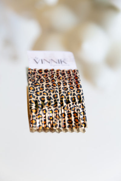 Leopard Rectangle Earrings