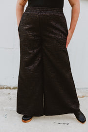 Jacquard Pants in “Turandot" (Black)