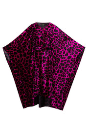 Kaftan in "Magenta Leopard Velvet" (Midi)*