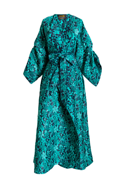 Parisian Coat in "Einstein on the Beach" (Turquoise)