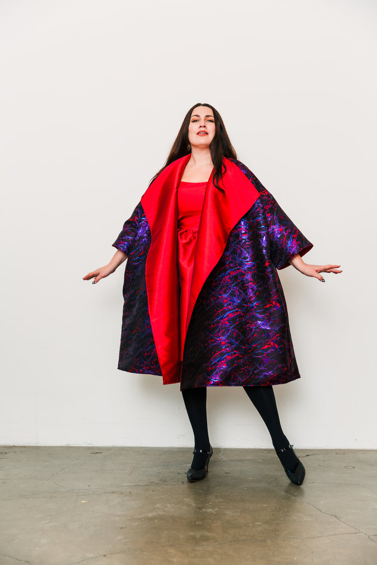 Reversible Opera Coat in "Brunette"