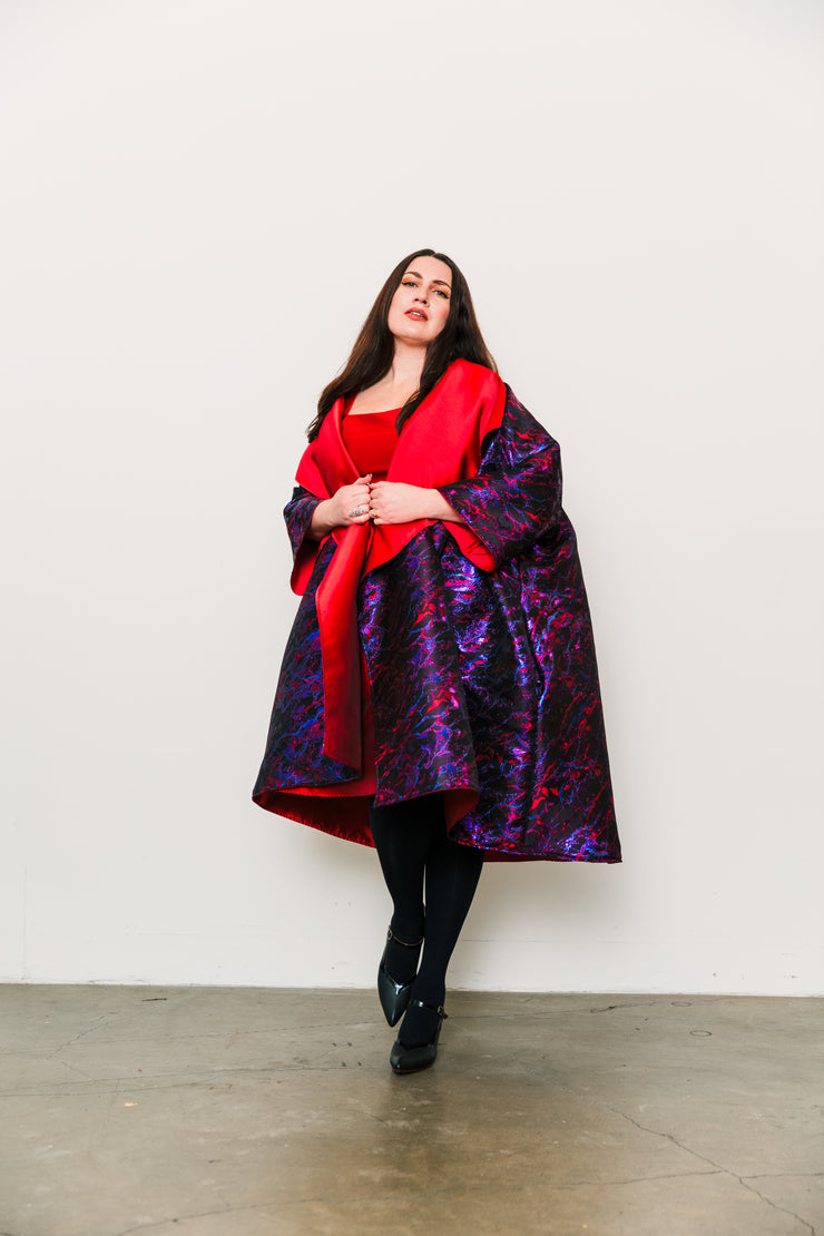 Reversible Opera Coat in "Brunette"