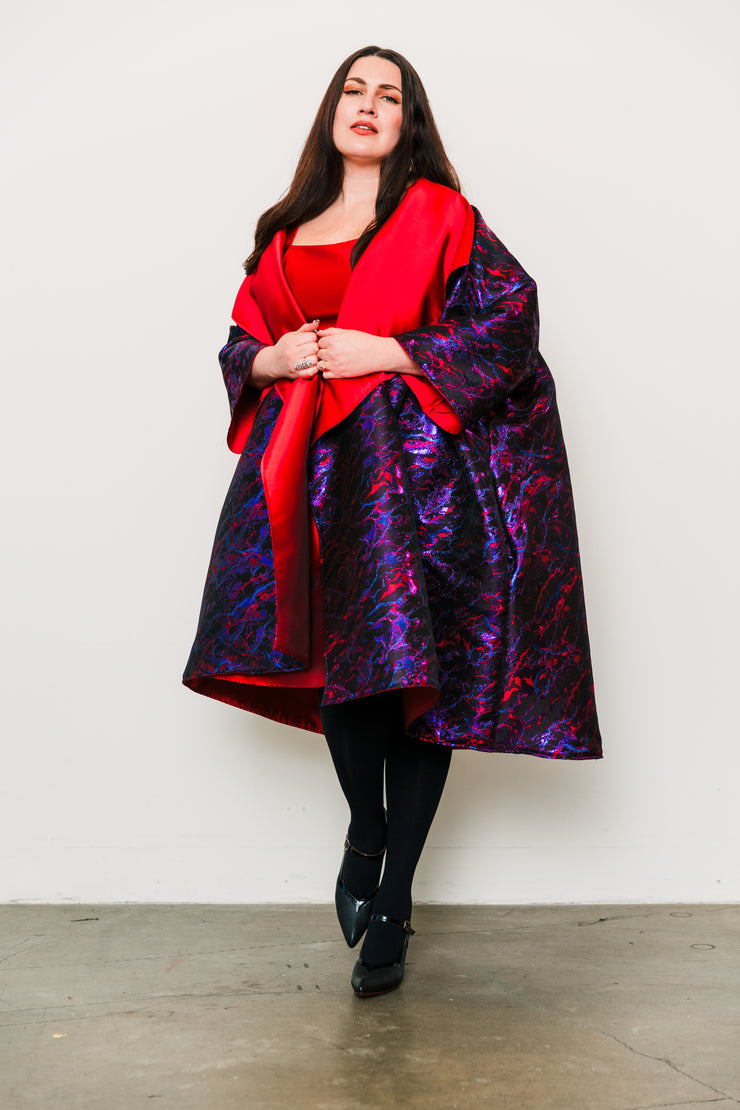 Reversible Opera Coat in "Brunette"