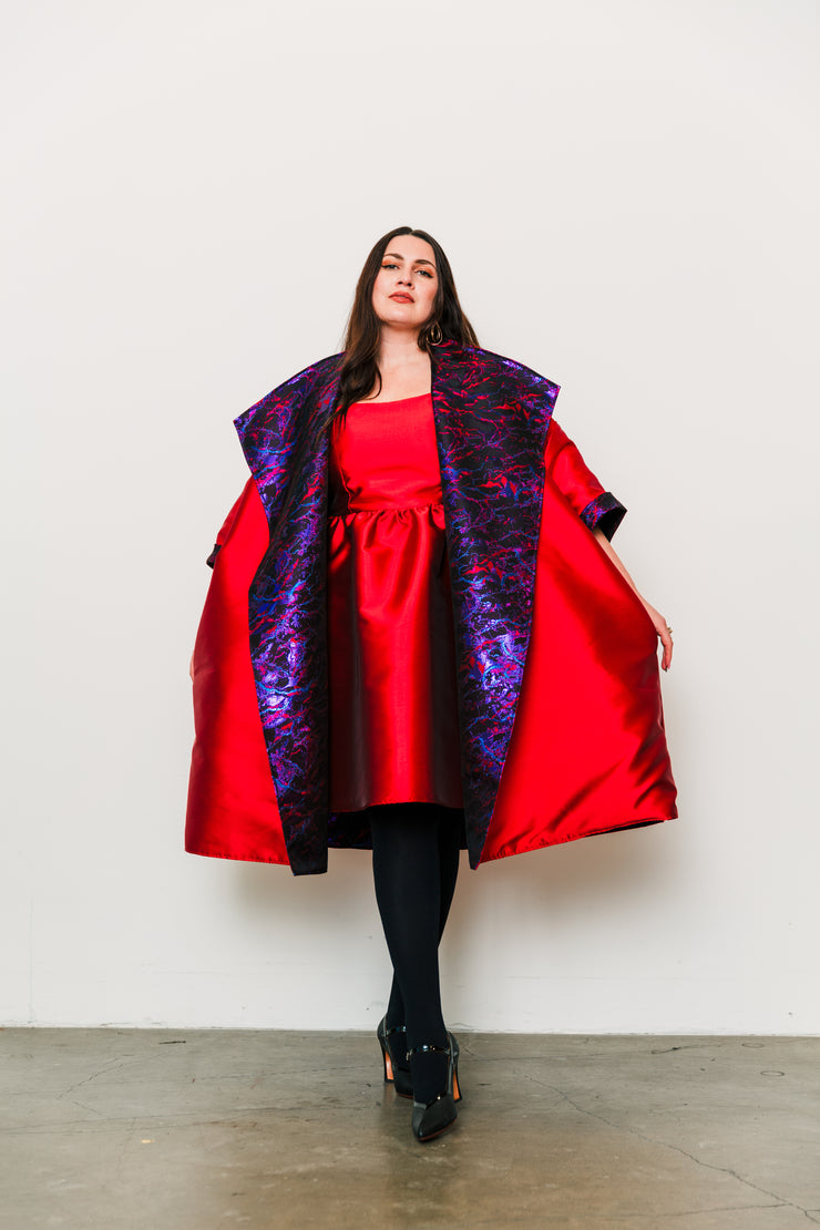 Reversible Opera Coat in "Brunette"