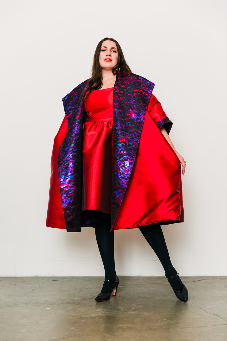 Reversible Opera Coat in "Brunette"