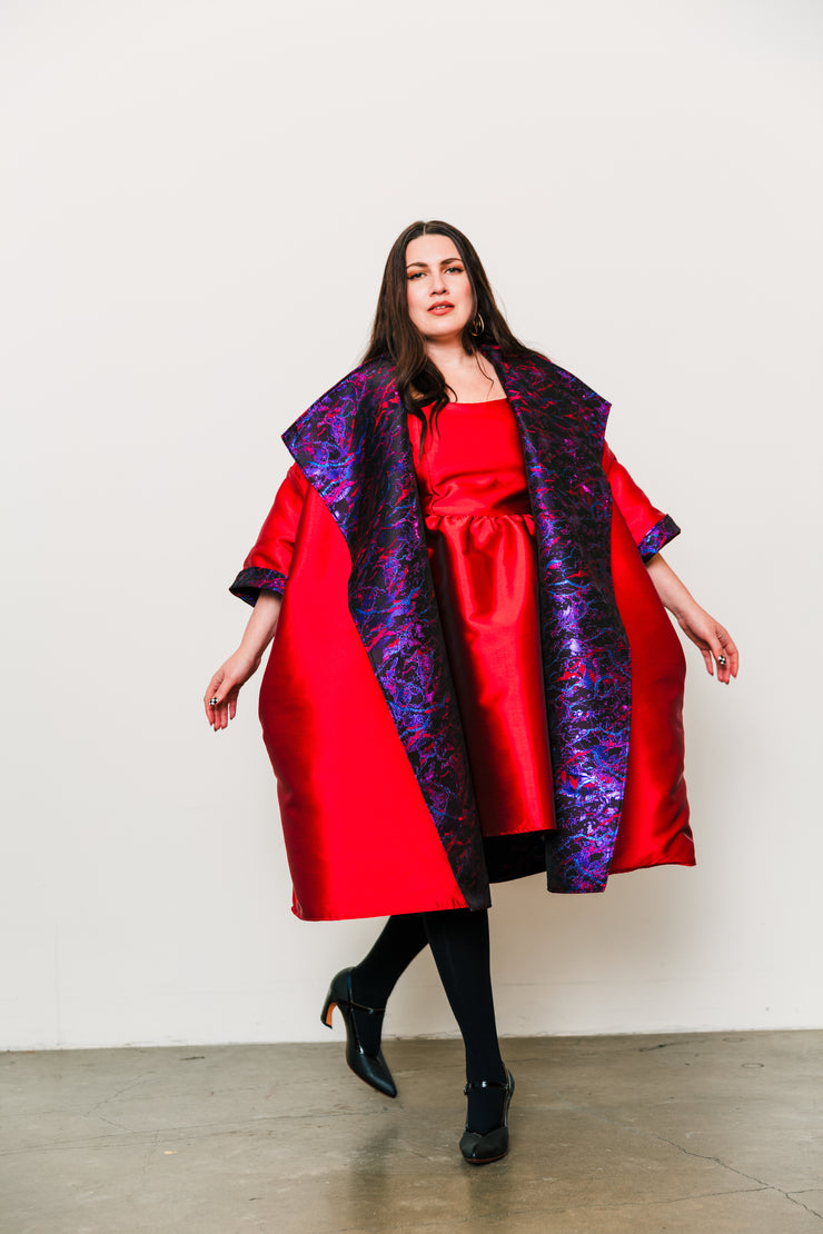 Reversible Opera Coat in "Brunette"