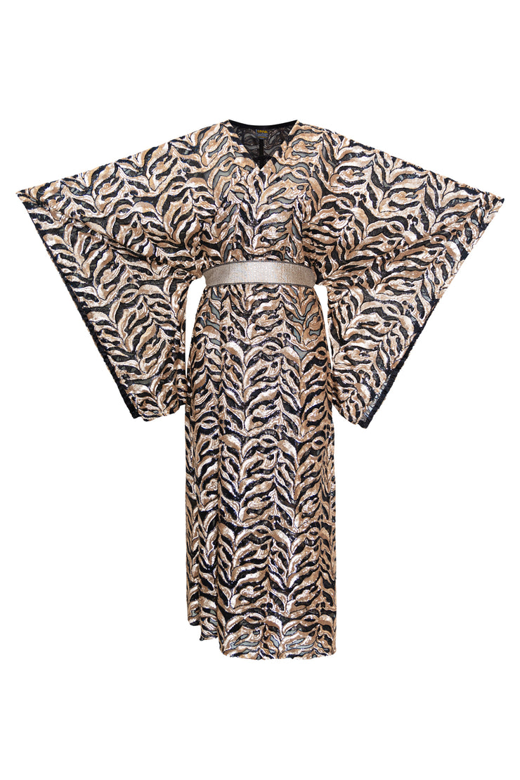 Bohémienne Sequin Kimono Robe “Midas Touch”